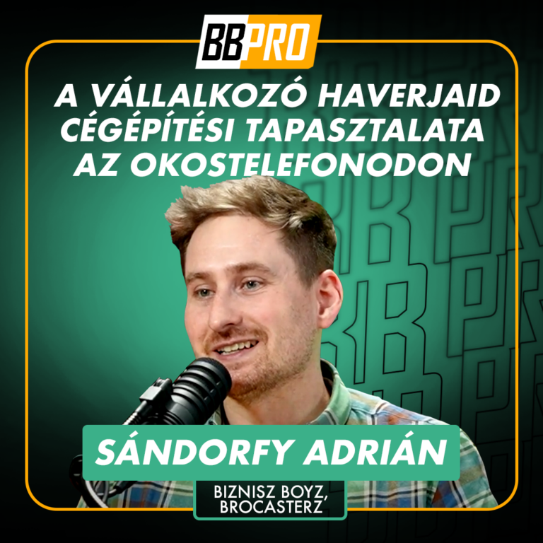 Sándorfy Adrián, a BB PRO alapítója, a Biznisz Boyz podcast készítője, a 100 milliós árbevételű Brocasterz tartalomkészítő ügynökség alapítója. A vállalkozásfejlesztés minden aspektusát fedik le a BB PRO-ban elérhető tananyagai.